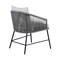Armen Living Koala and Calica 5 Piece Dining Set in Light Eucalyptus and Metal with Gray Rope 840254332348 - alternate 10